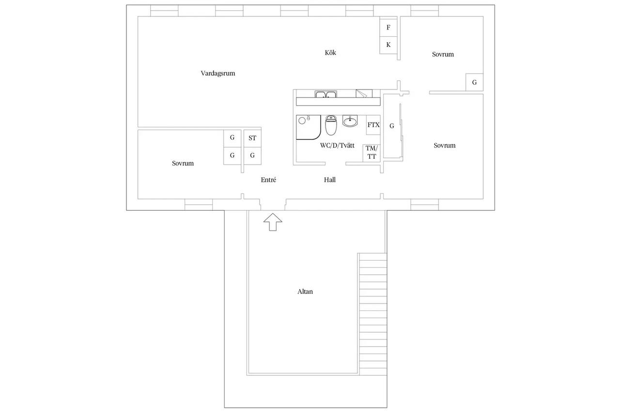 Floor plan for Terra Novavägen 124