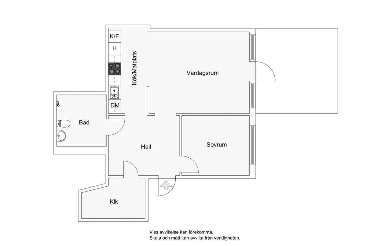 Planritning för Stamgatan 66C, bv