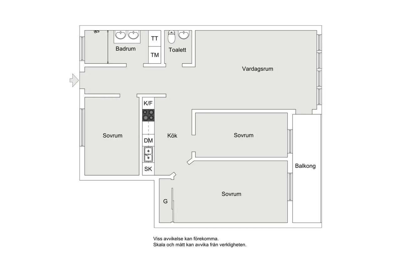 Planritning för Eldsbergagränd 5