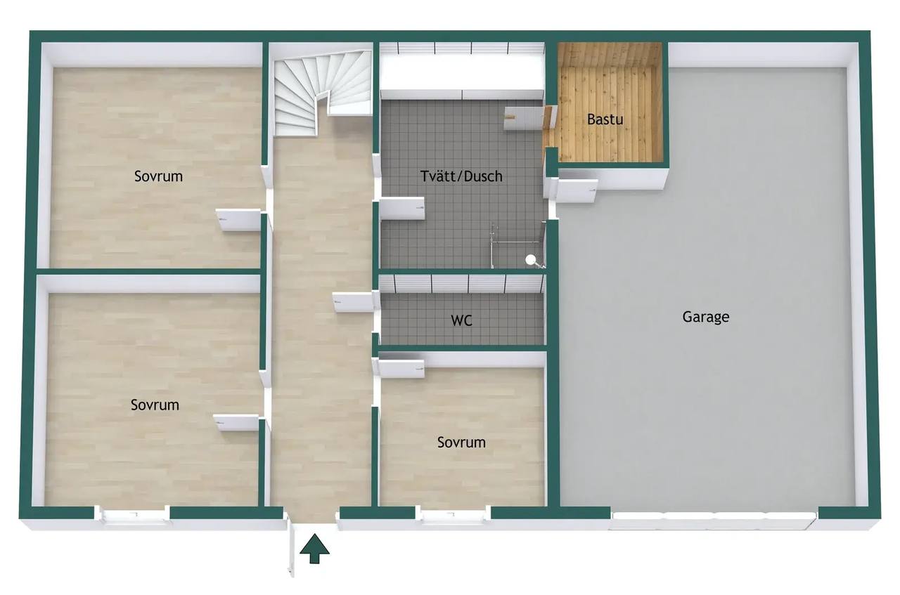 Floor plan for Norra Storgatan 36B