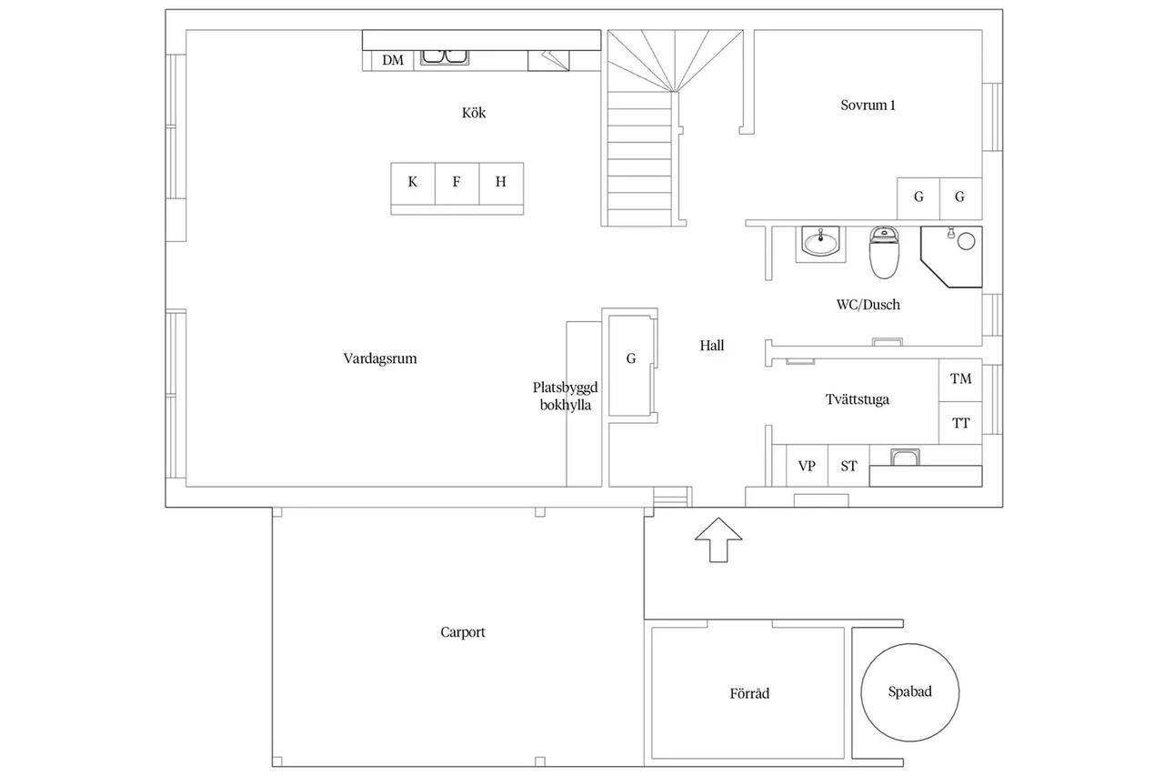 Planritning för Isälvsvägen 19