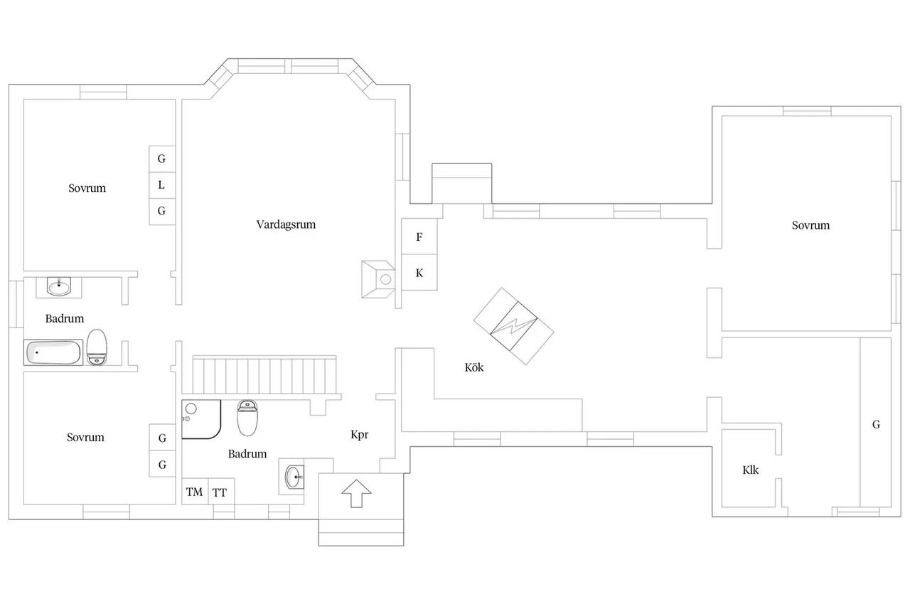 Planritning för Medelpadsvägen 19