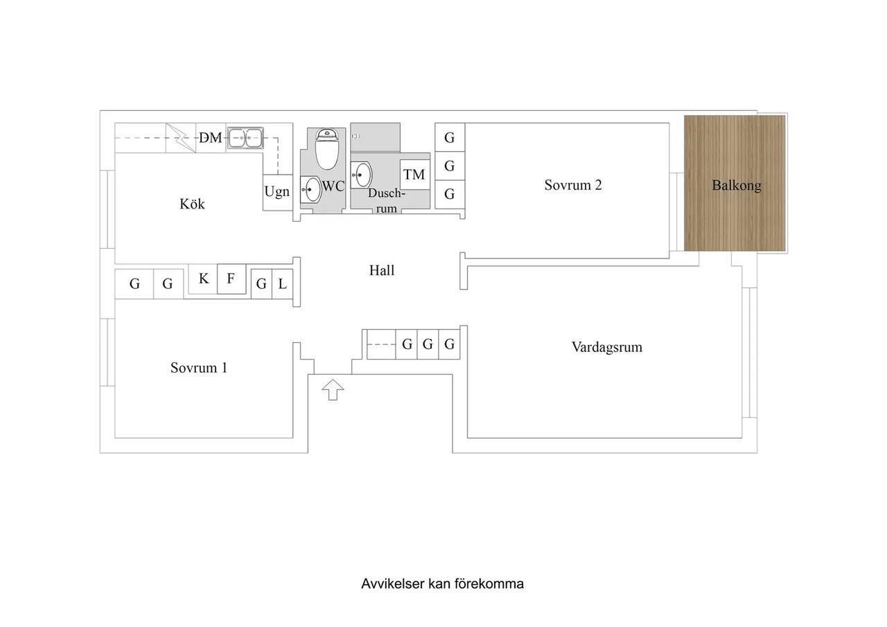 Floor plan for Kadettvägen 15
