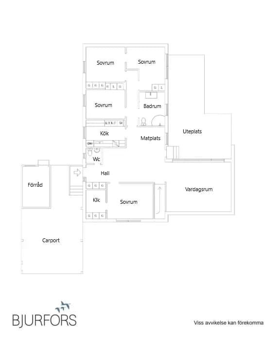 Floor plan for Molnstigen 21