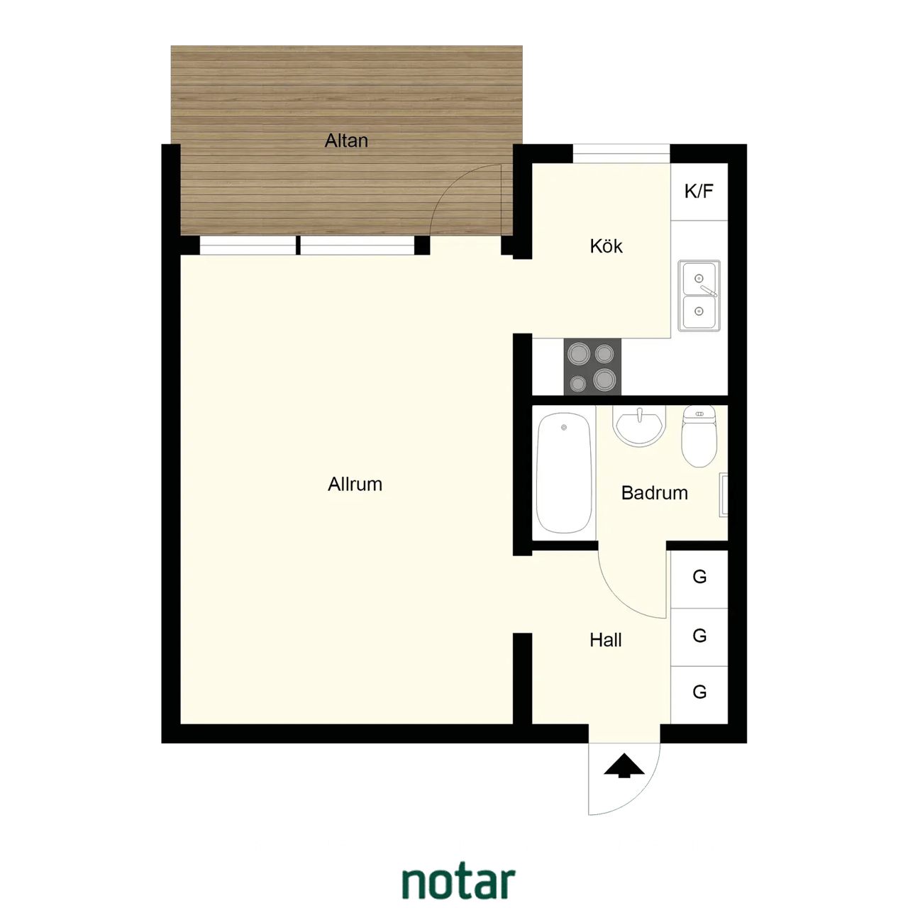 Floor plan for Segersjövägen 63