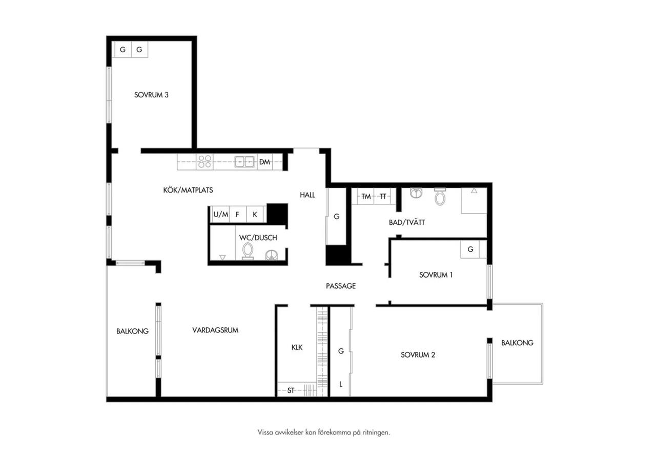 Floor plan for Skeppsgatan 40