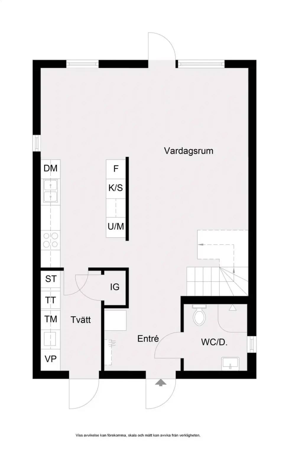 Floor plan for Bondmoragatan 3