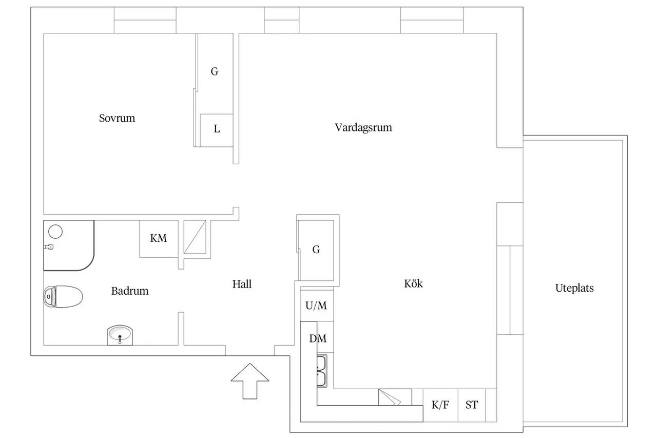 Floor plan for Gubbkärrsvägen 15