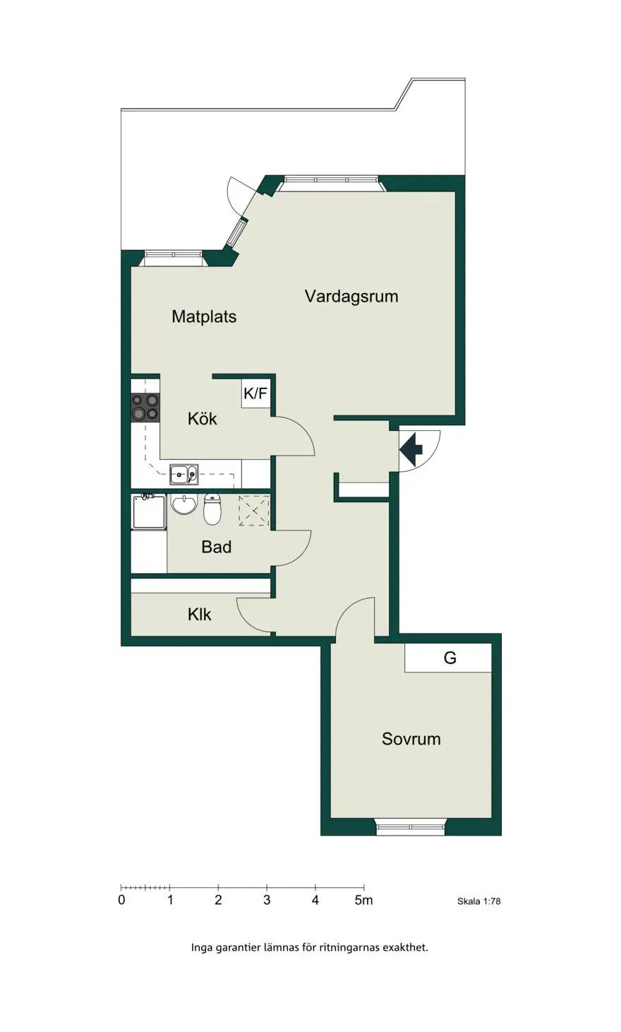 Floor plan for Unionsgatan 6