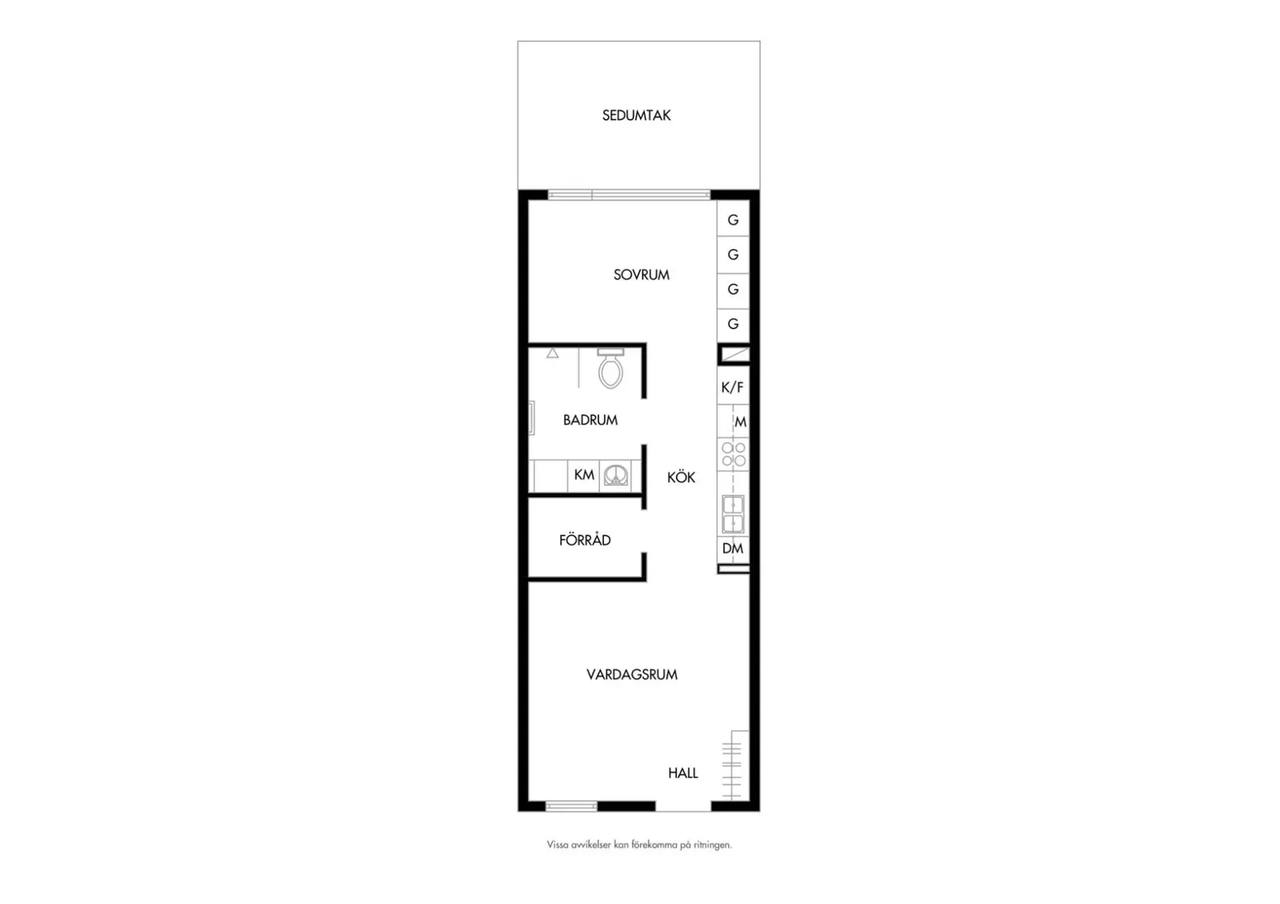 Floor plan for Industrigatan 17A
