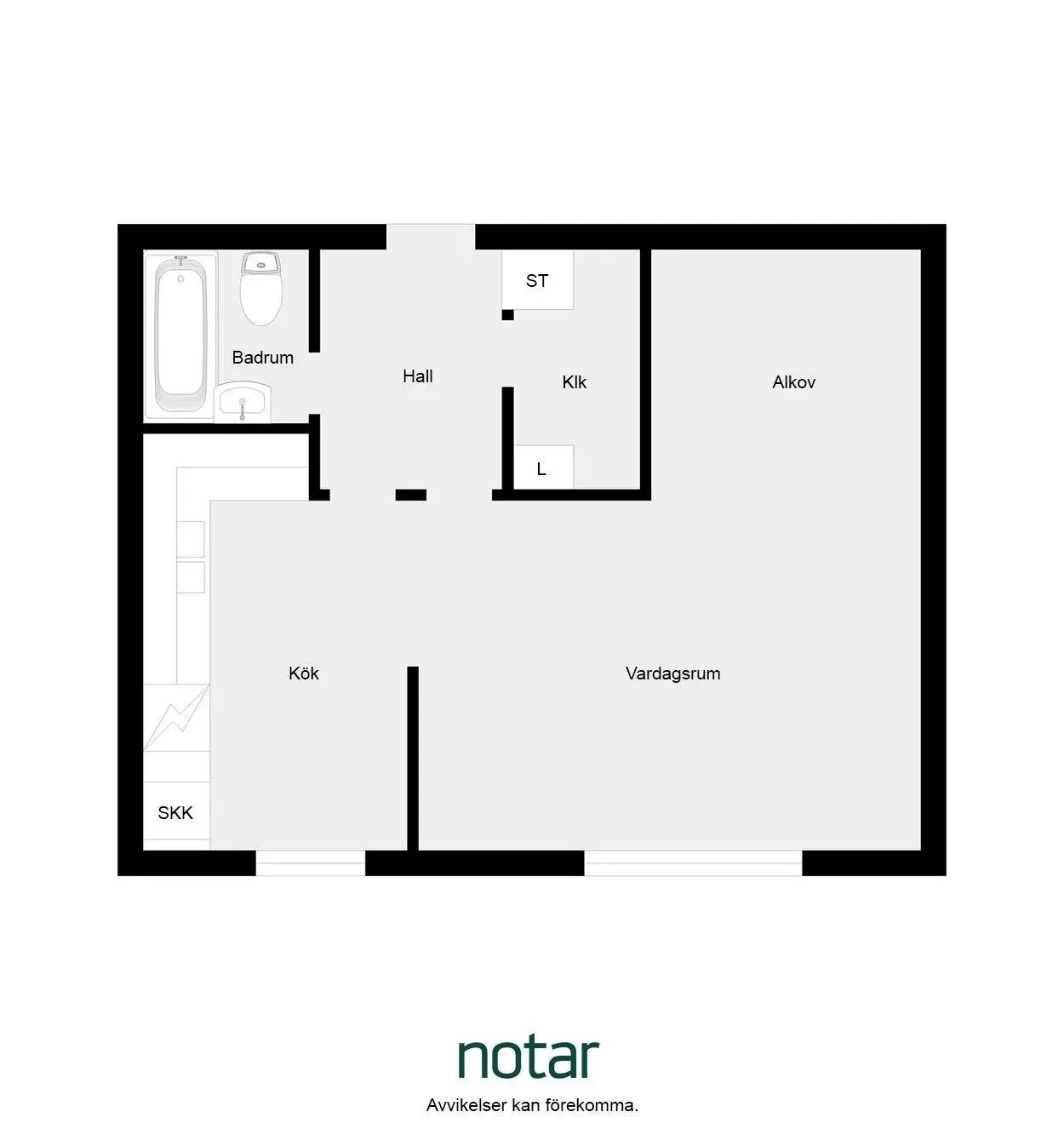 Planritning för Sandfjärdsgatan 23, 3/3 tr