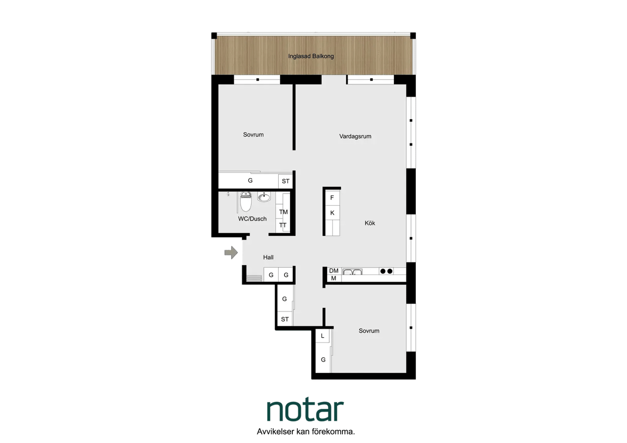 Floor plan for Hästhagsgatan 41B