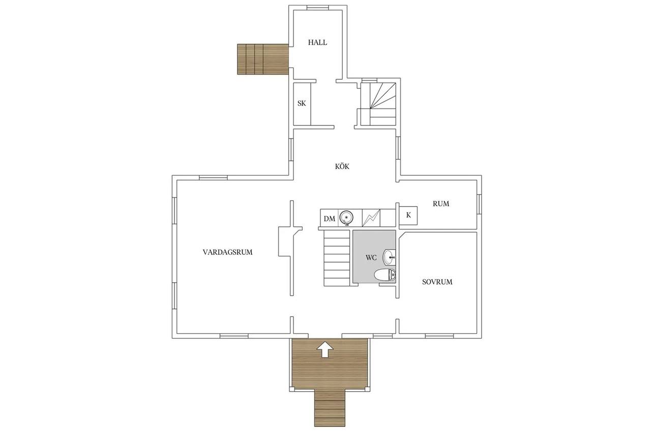 Floor plan for Väte Hassle 809
