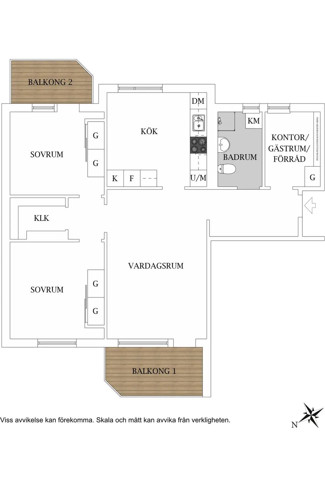 Floor plan for Dackevägen 31