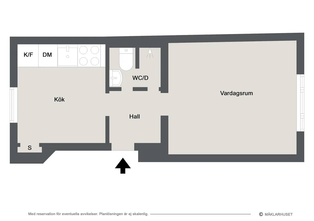 Floor plan for O D Krooks Gata 74