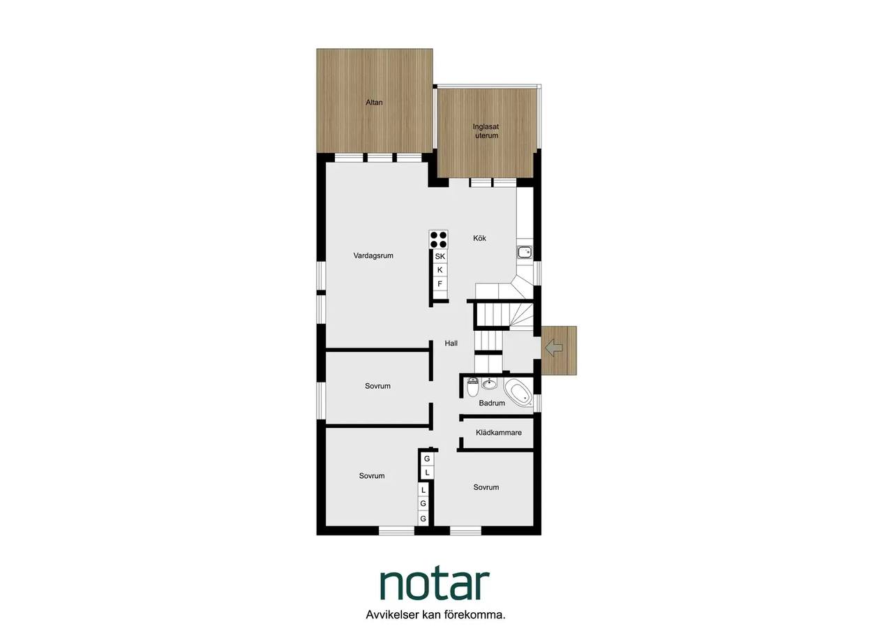 Floor plan for Rogbergavägen 74
