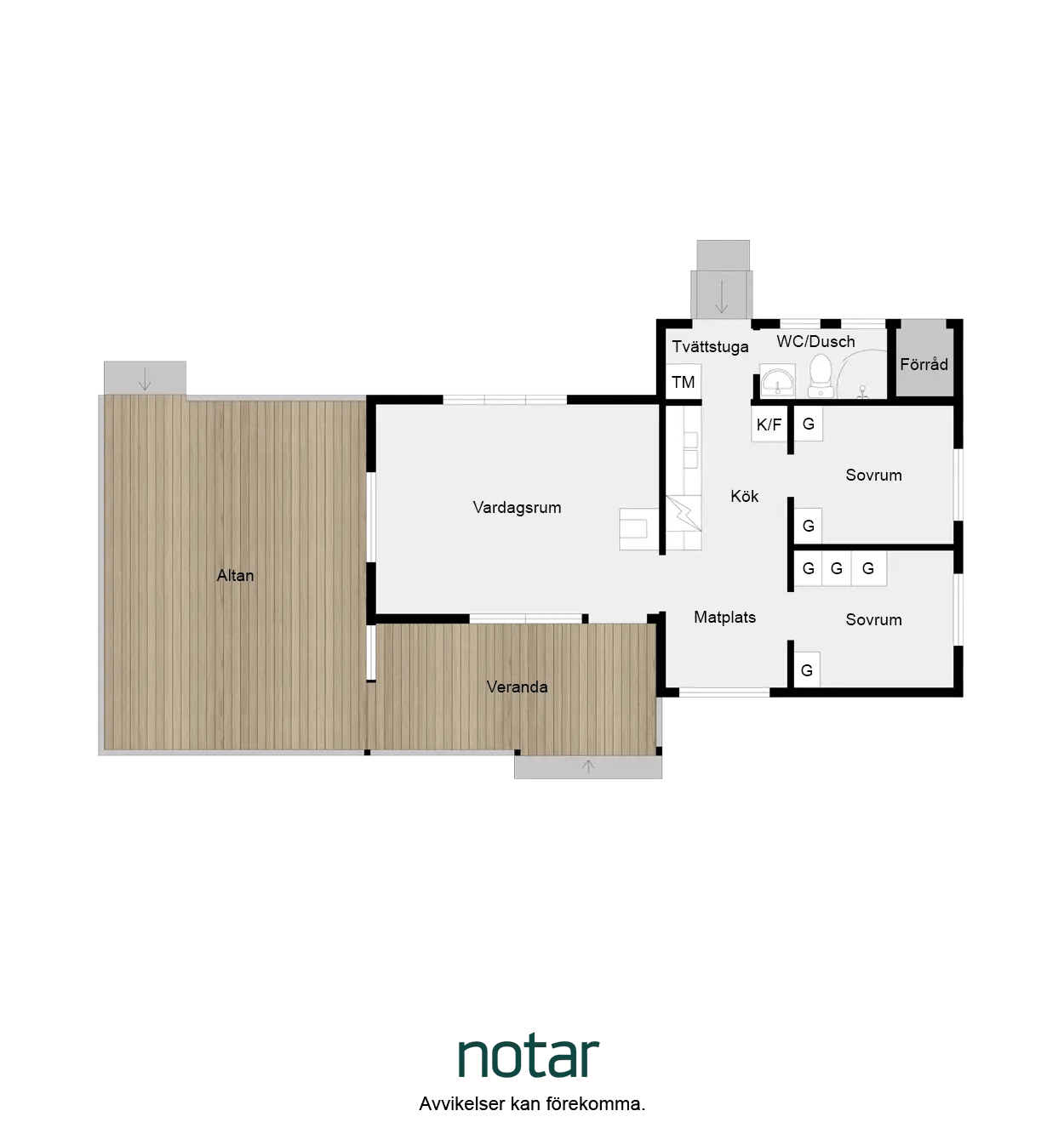 Floor plan for Strandvägen 7