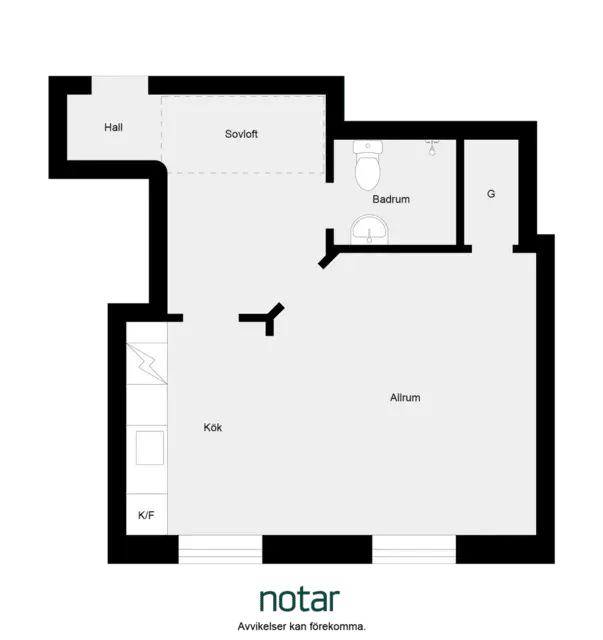 Floor plan for Högalidsgatan 23, 3 tr