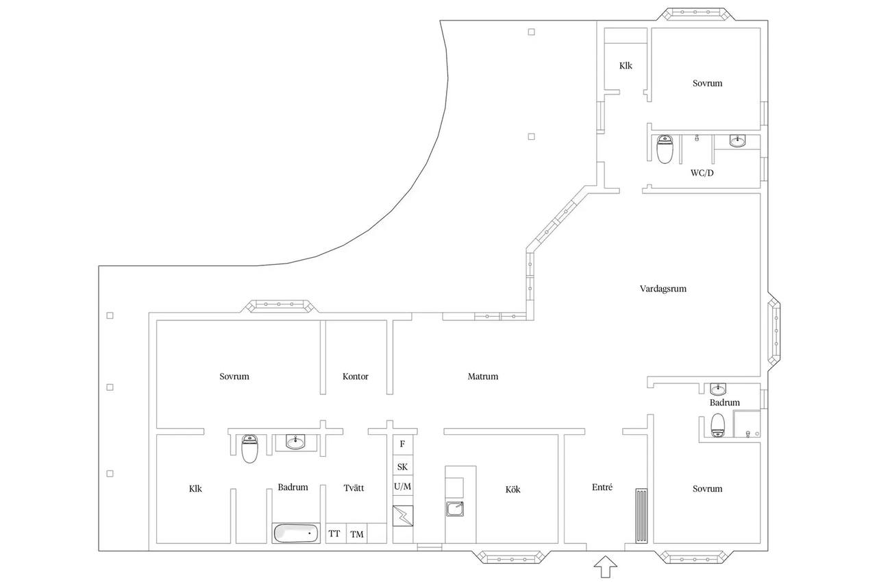 Floor plan for Pastoratsvägen 7