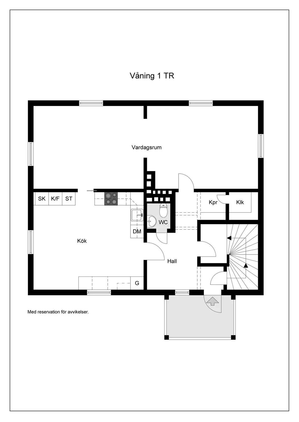 Floor plan for Östra Kyrkogatan 46 A