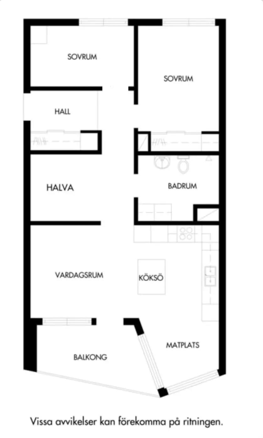 Floor plan for Ymers Gata 23A