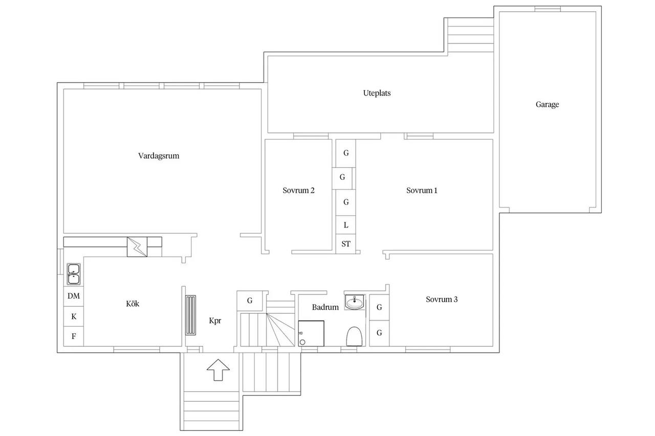 Floor plan for Blåbärsvägen 49