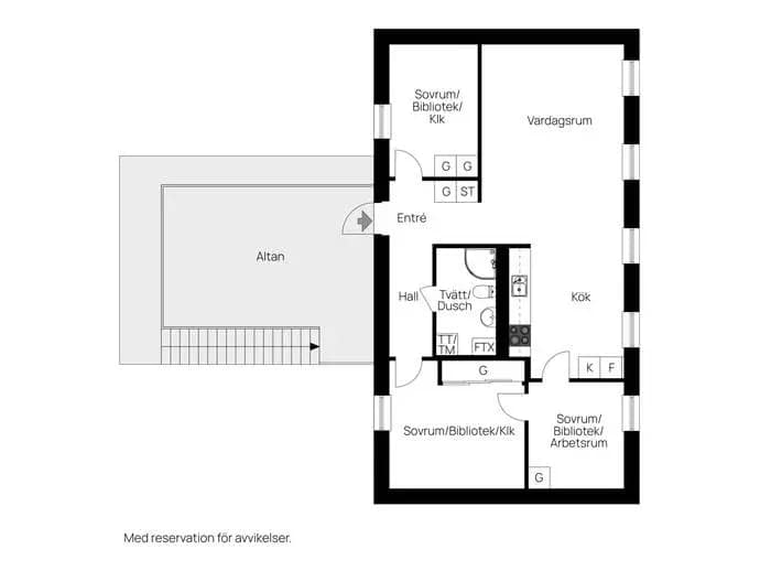 Floor plan for Terra Novavägen 64