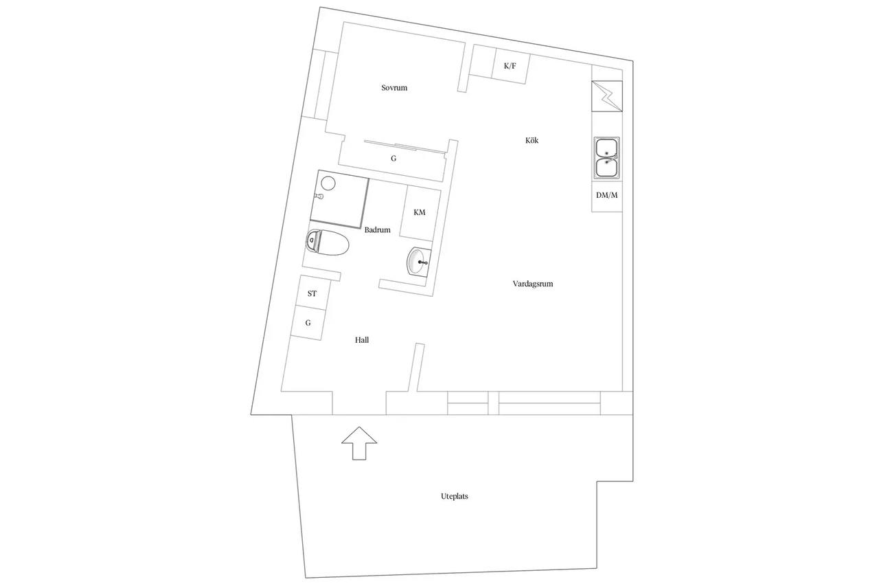Planritning för Fälggatan 2