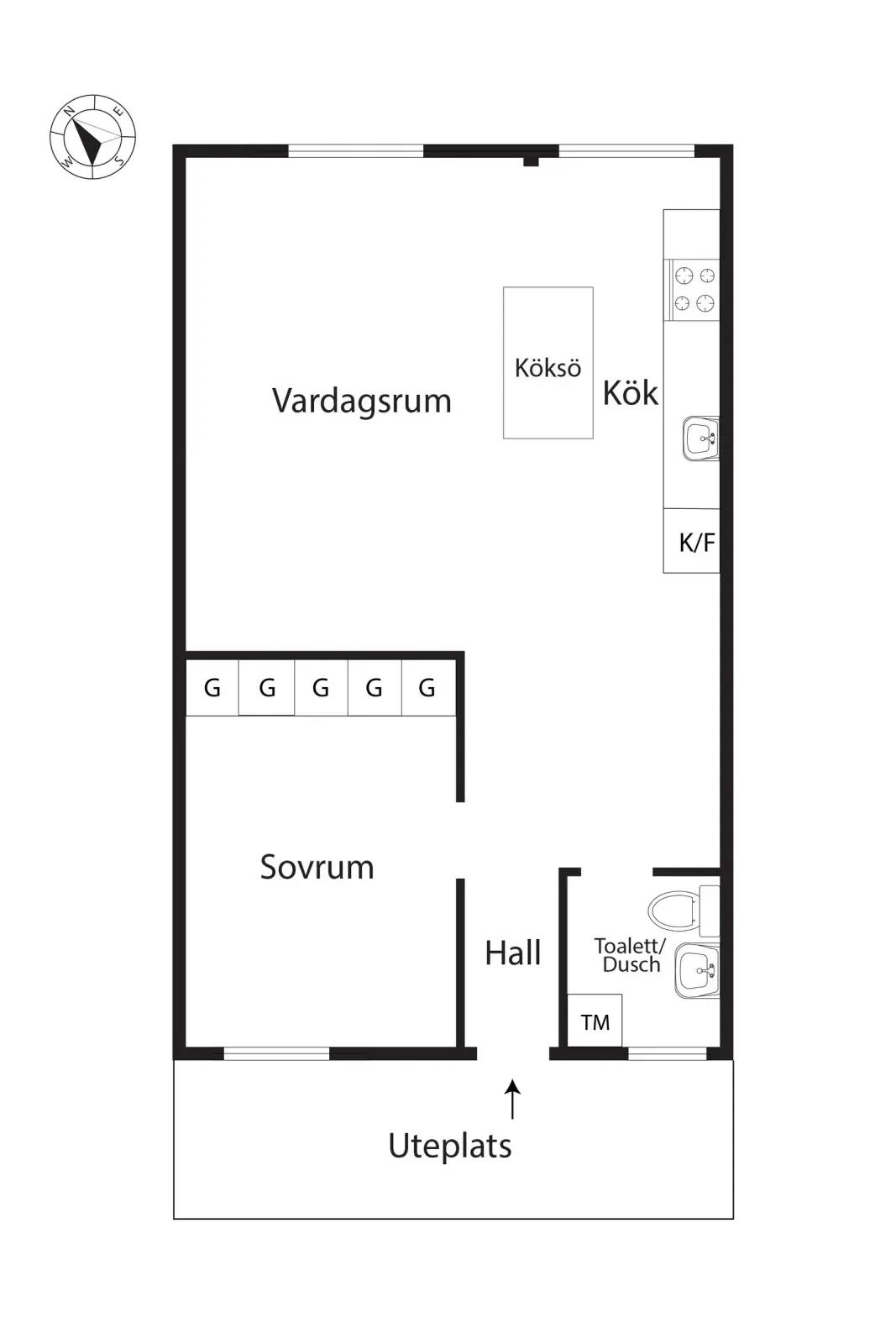 Planritning för Lysviksgatan 27