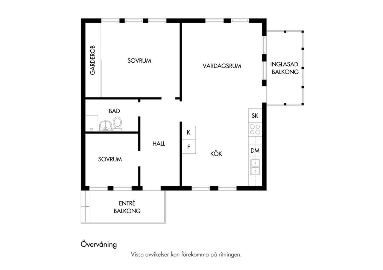Planritning för Toftasjövägen 39