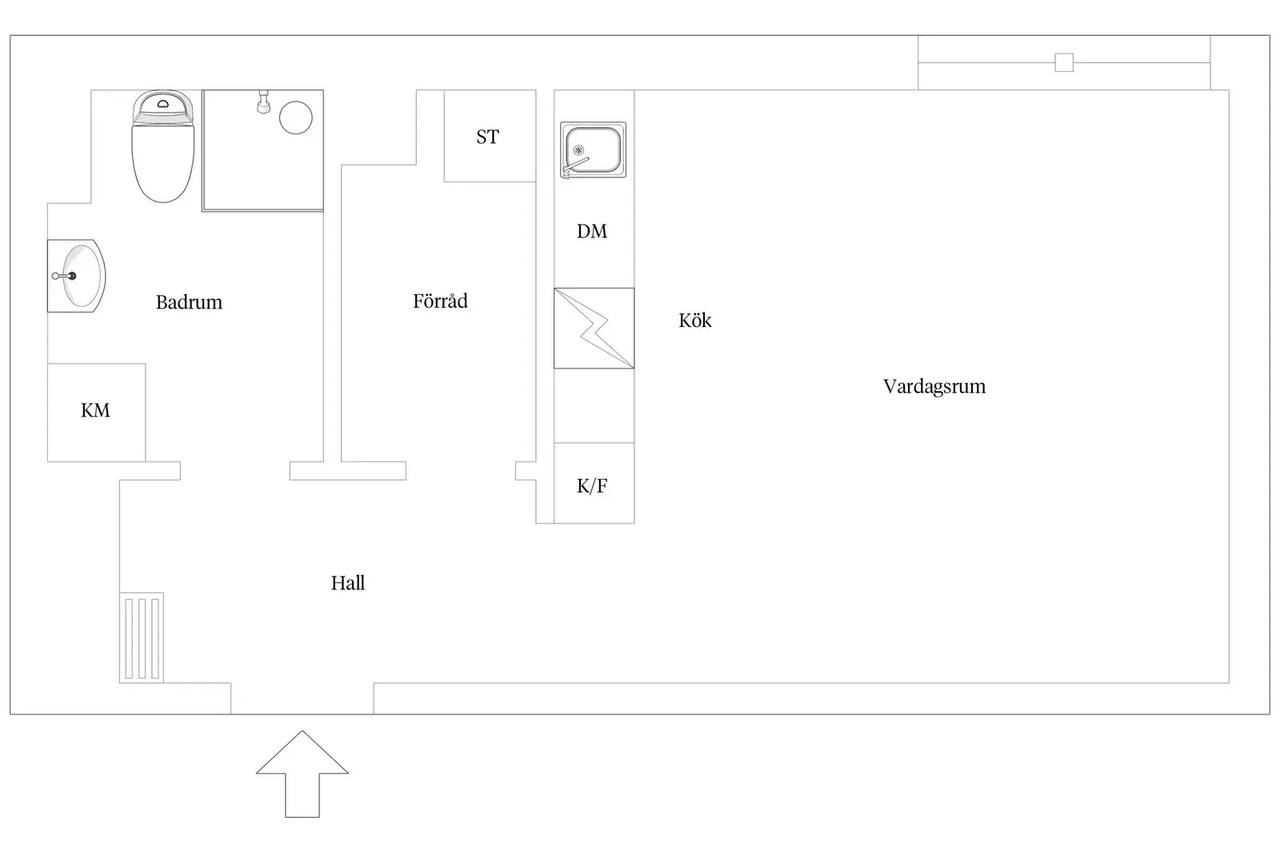 Floor plan for Kratsbodavägen 46B