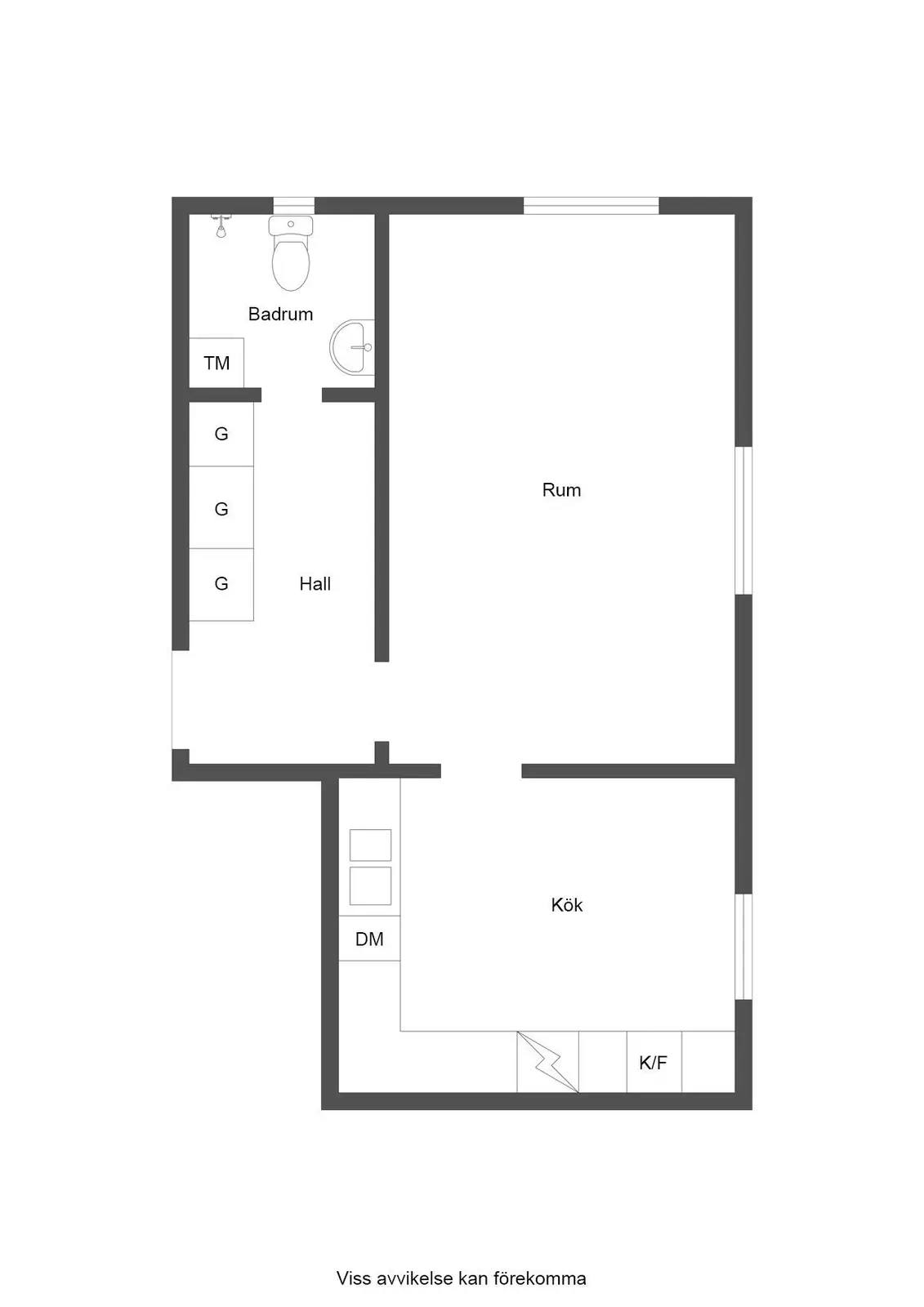 Planritning för Mariestadsvägen 27