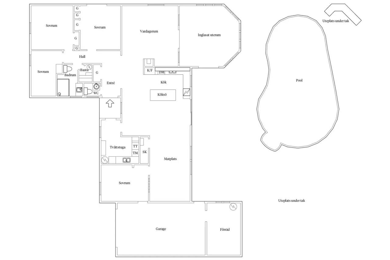 Planritning för Ardennervägen 5