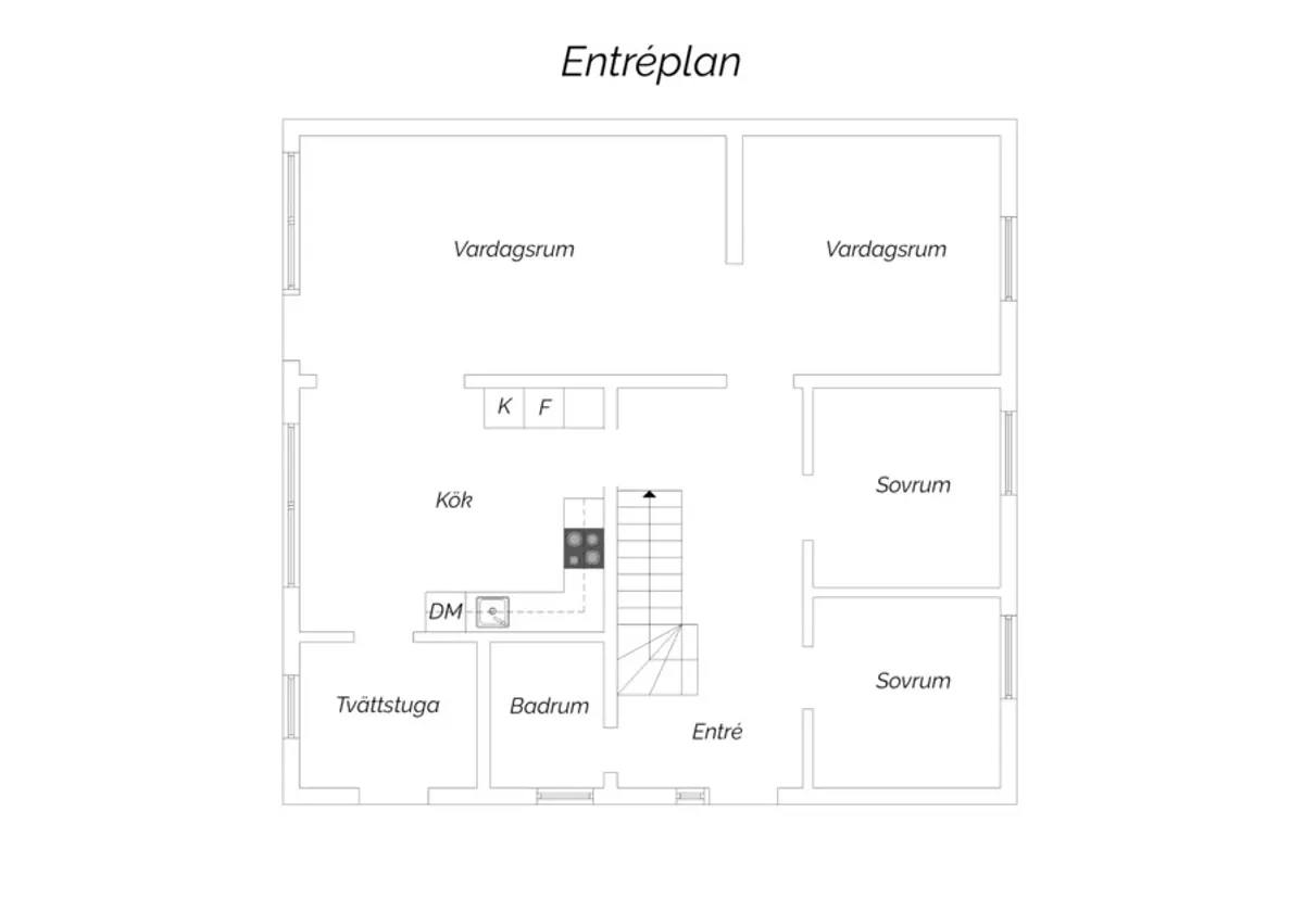 Floor plan for Planteringsgatan 10