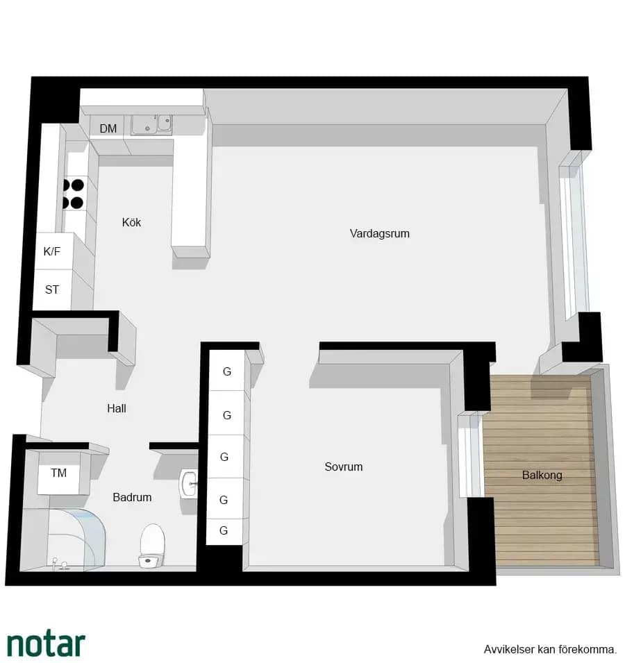 Floor plan for Bennebolsgatan 36