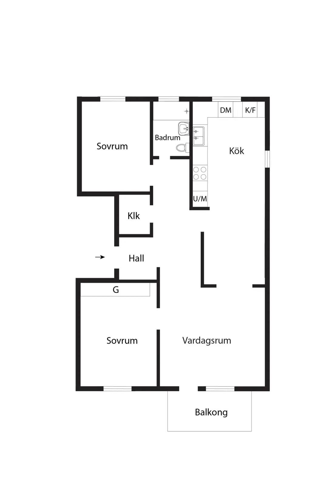 Floor plan for Midgårdsvägen 42