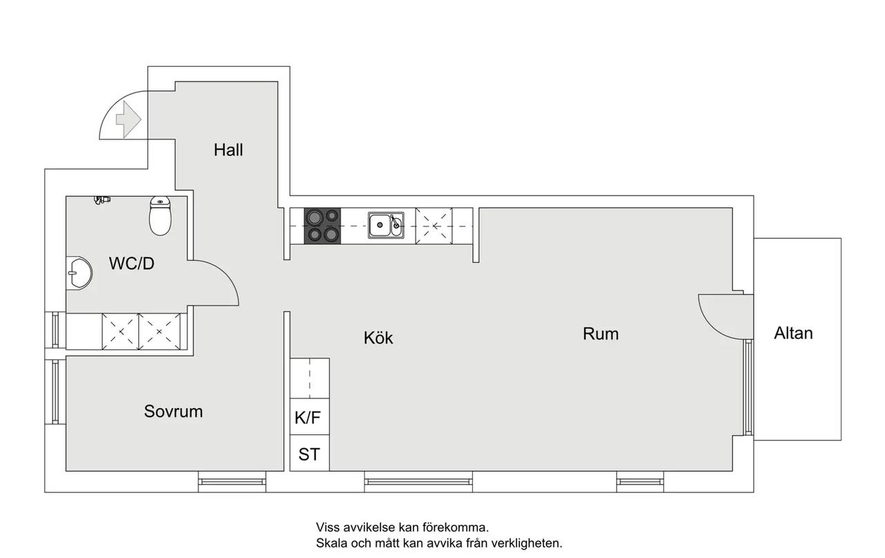Floor plan for Ellen Keys Gata 24 - accepterat pris!