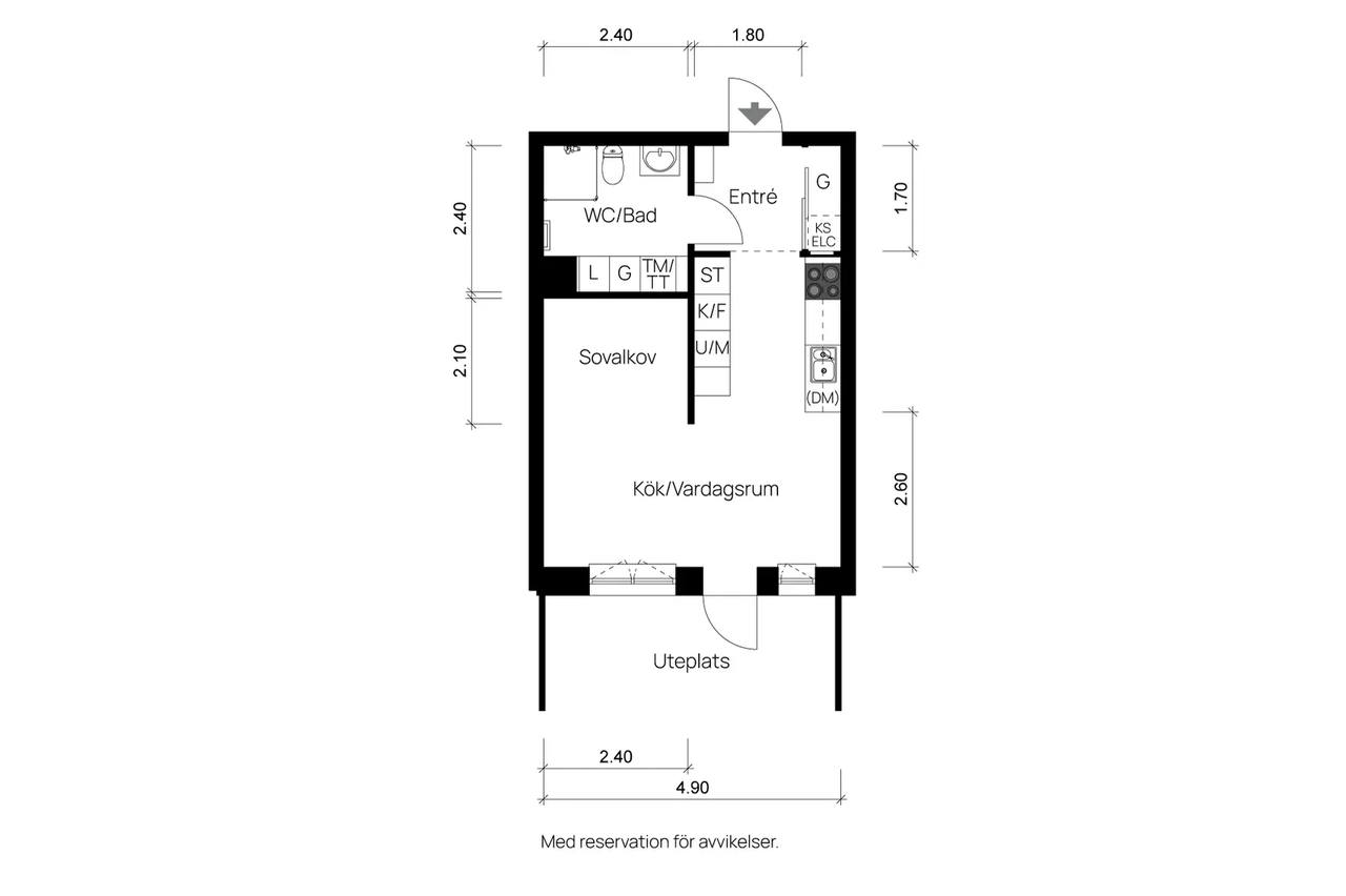 Floor plan for Johan Richters Gata 17