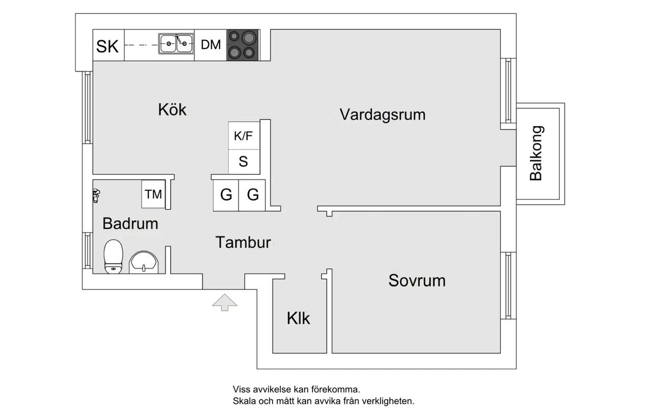 Floor plan for Siljansvägen 37