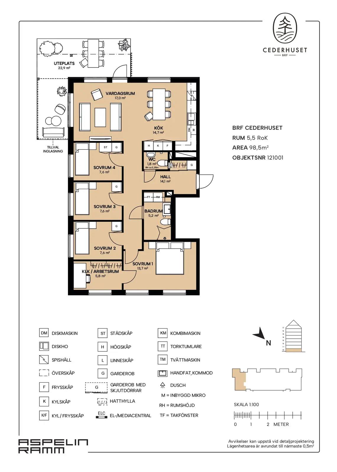 Planritning för Professorsgatan 3