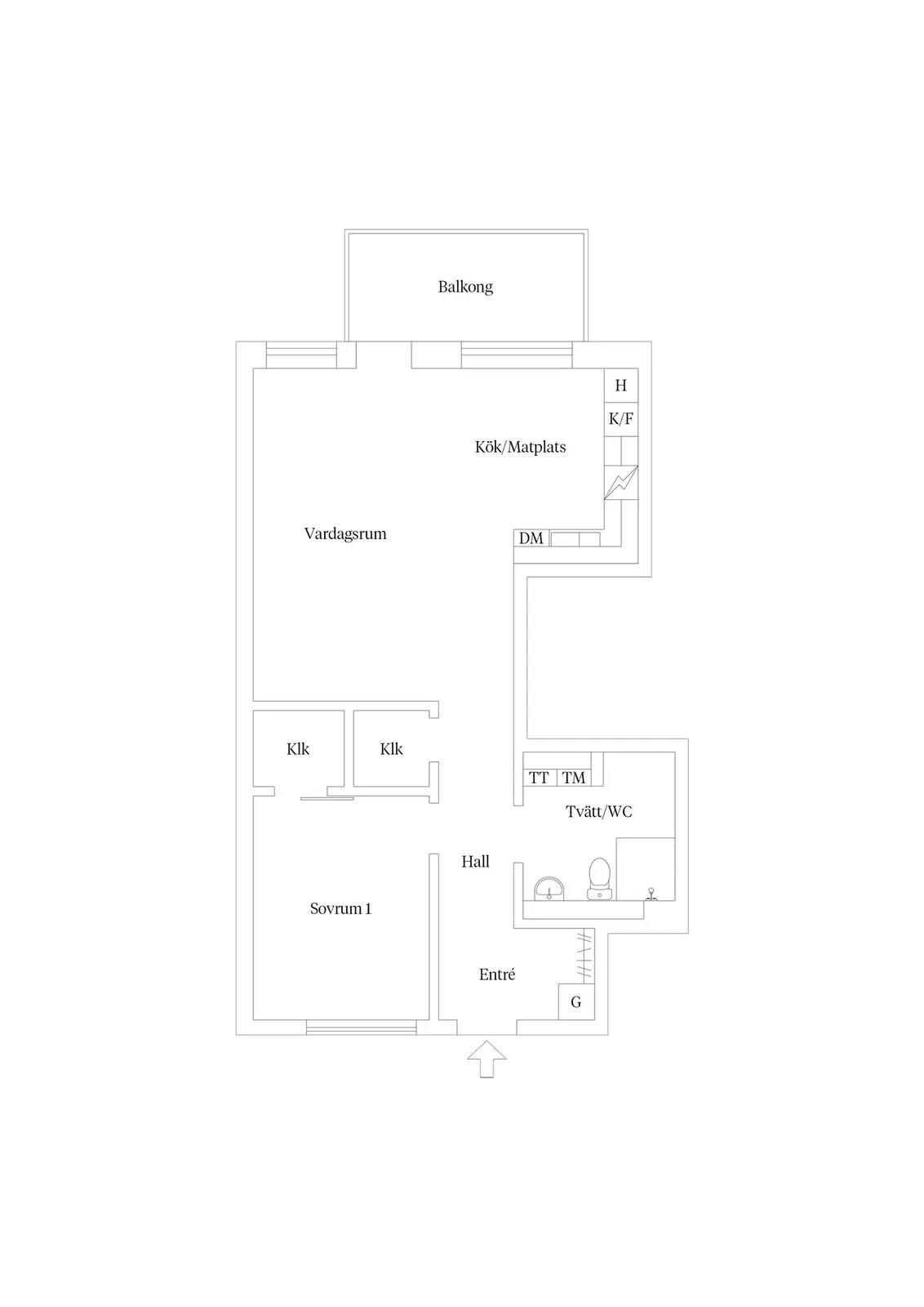 Floor plan for Ivar Samuelssons gata 27