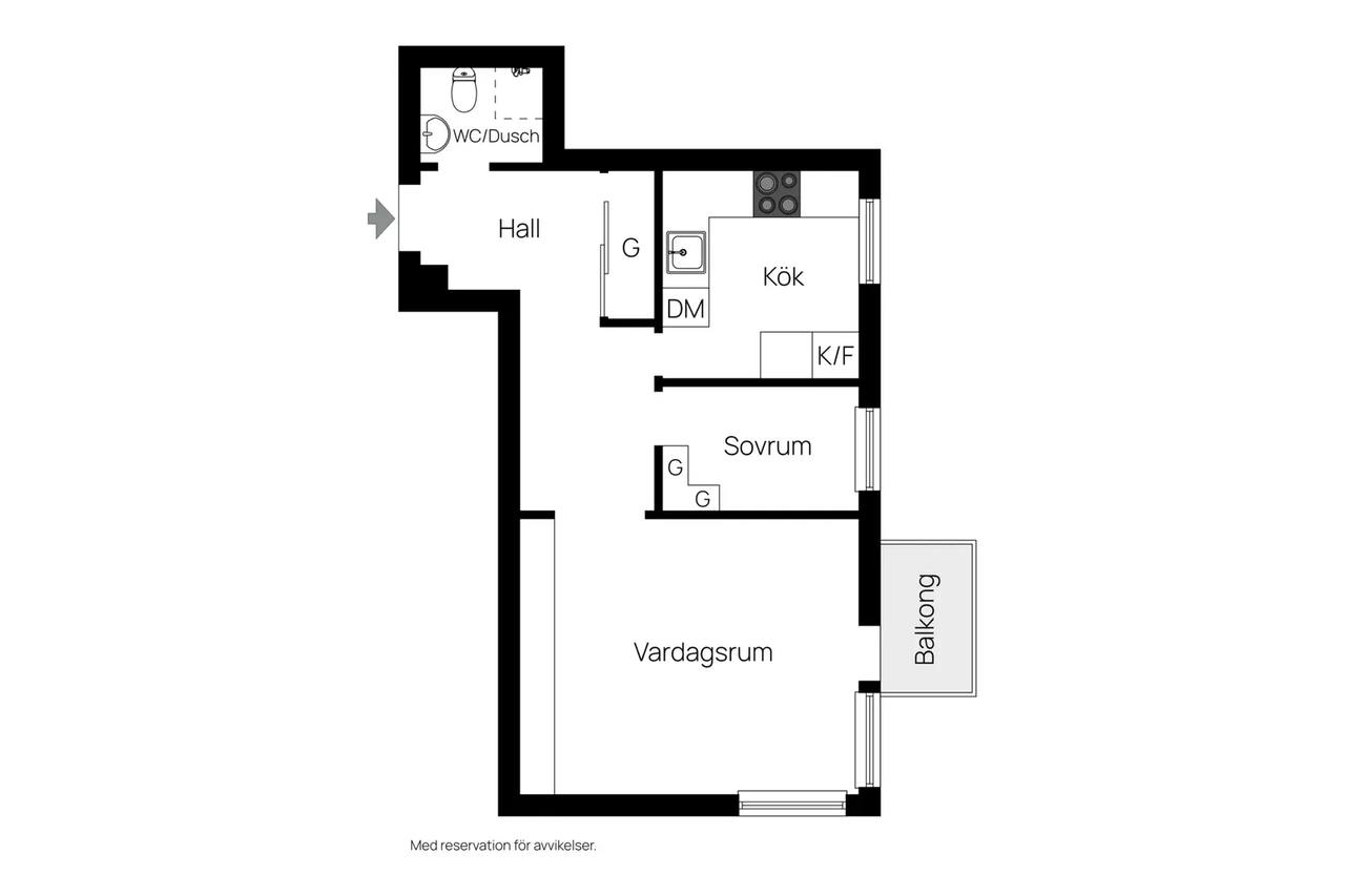Planritning för Trozelligatan 30