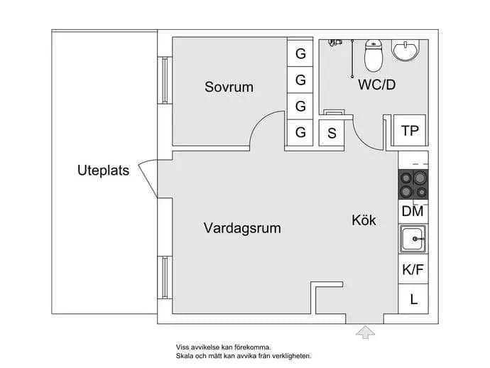 Floor plan for Tre kronors väg 37