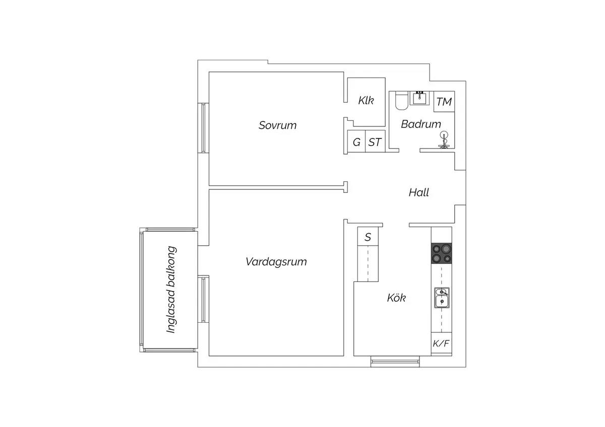 Floor plan for Östanvägen 6