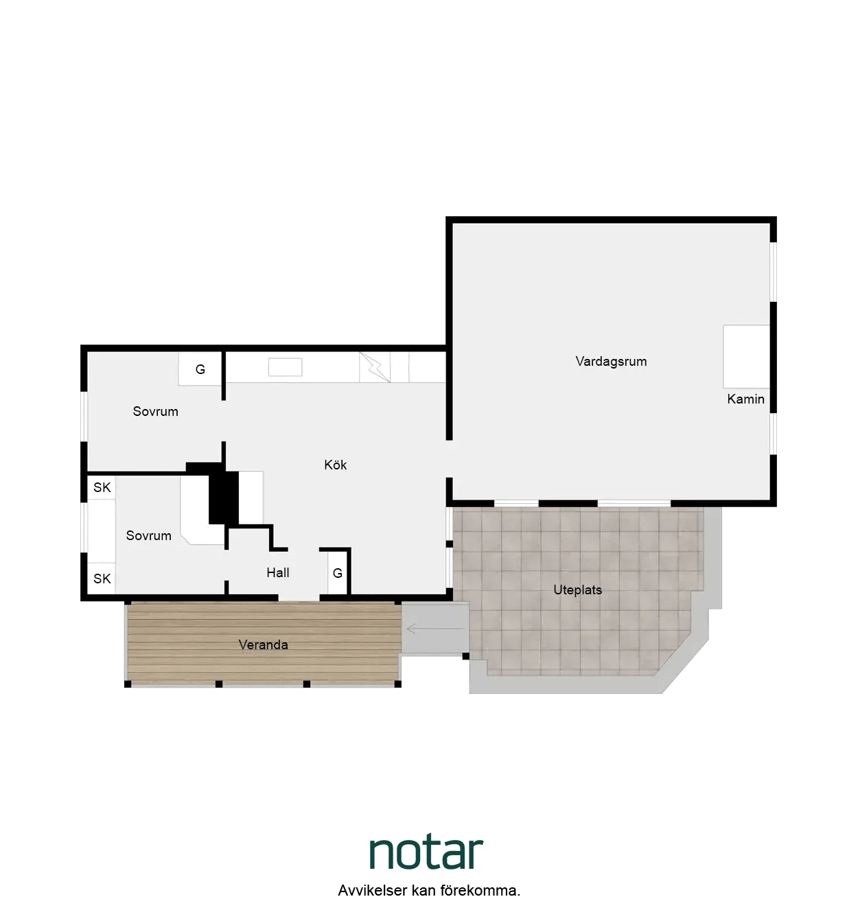 Floor plan for Kungsdalen 8