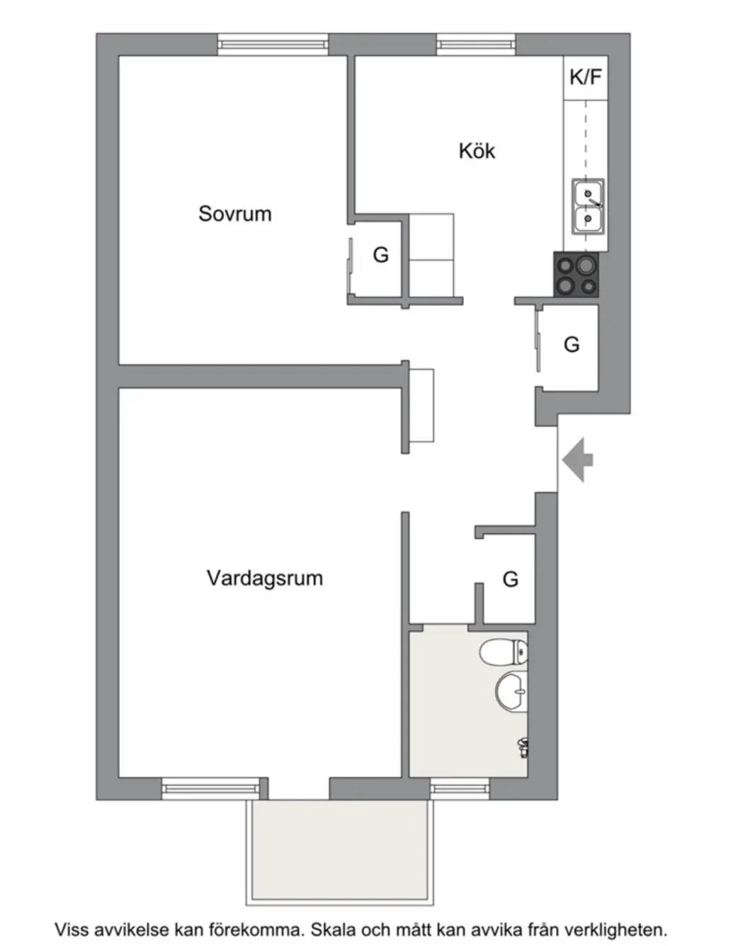 Planritning för Skåpvägen 13