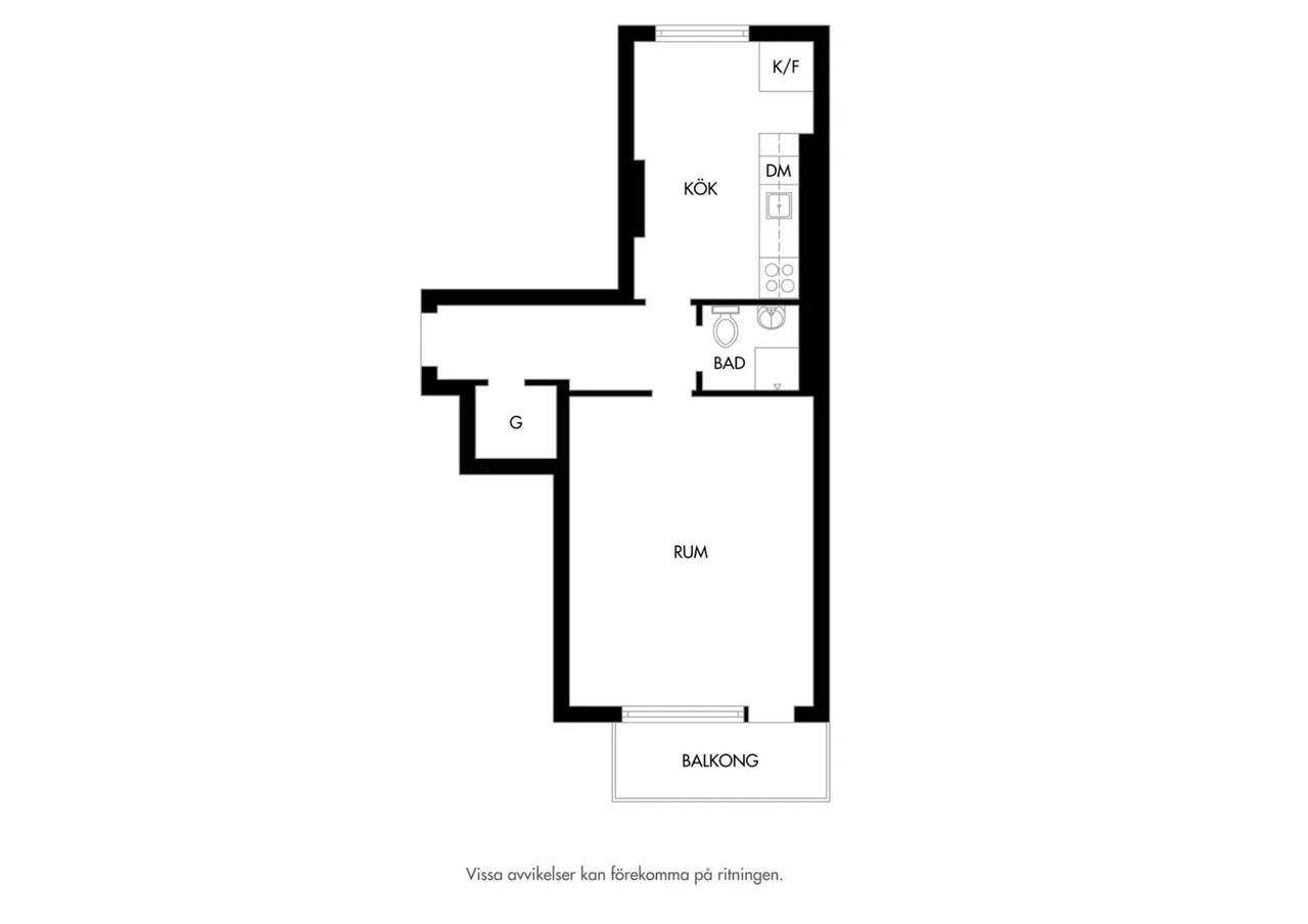 Floor plan for Ellstorpsgatan 3E