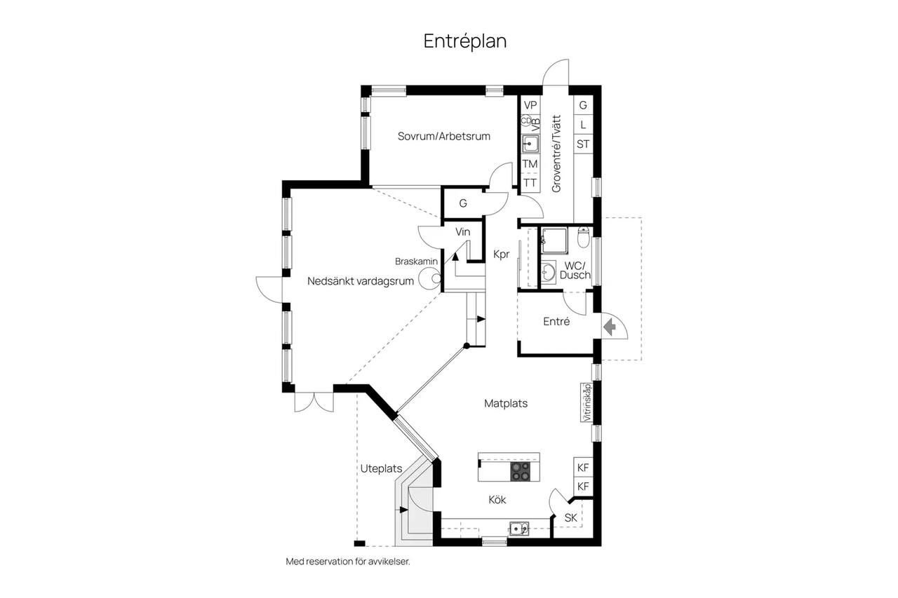 Floor plan for Koltrastvägen 4A