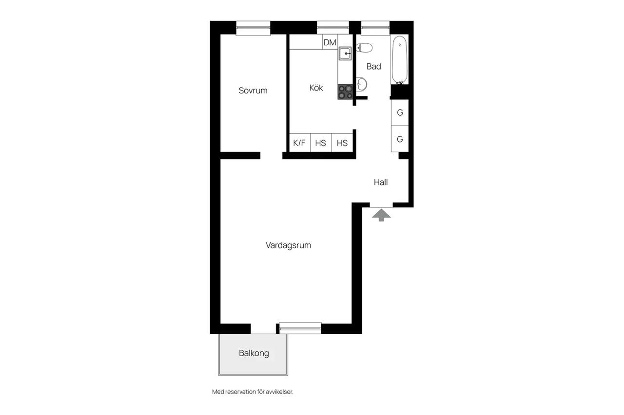 Planritning för Per Lindeströms väg 105