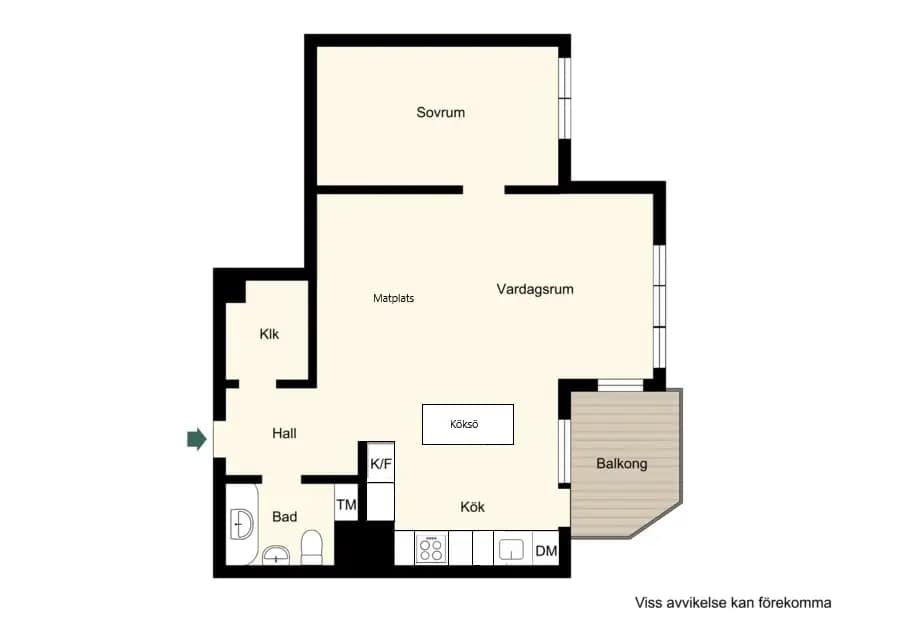 Floor plan for Mjölnerbacken 22